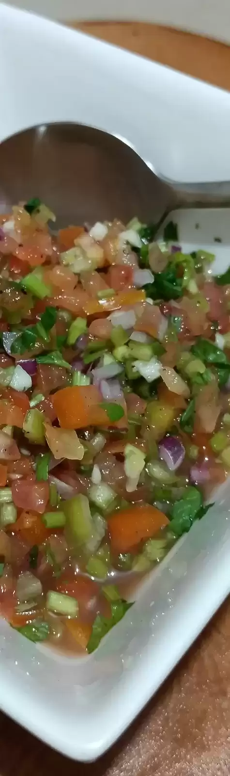 Close up view of Chunky Salsa