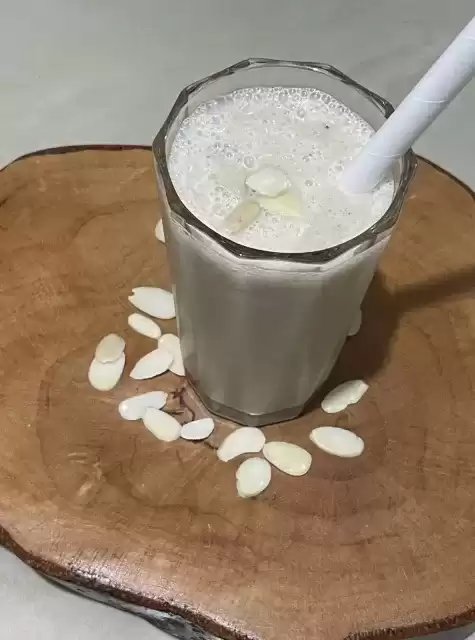 Top view of Oat Milk Smoothie