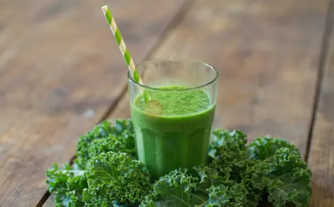 A glass of Kale Smoothie