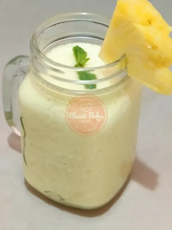 Virgin Pina Colada Smoothie in a cup