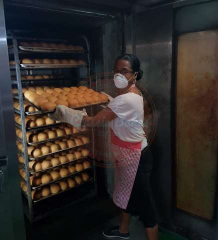 Bread in production