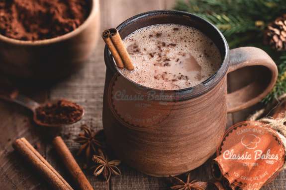 Close up shot of Chocolate Tea in a mug