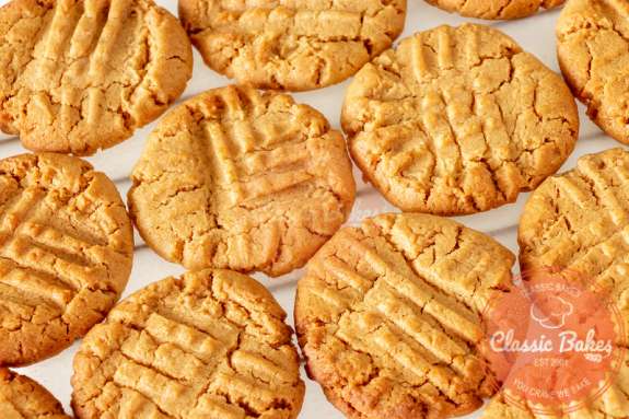 Close up shot of Golden Gluten Free Sugar Cookies. 
