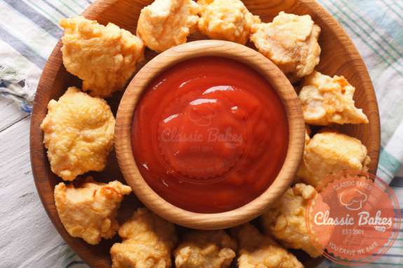 KFC styled Popcorn Chicken with Ketchup dip