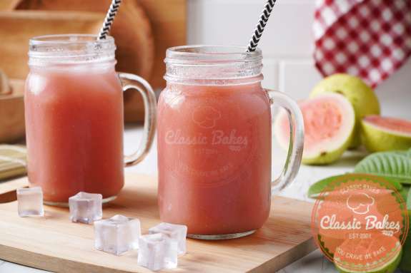 2 cups of delicious Homemade Fresh Guava Juice