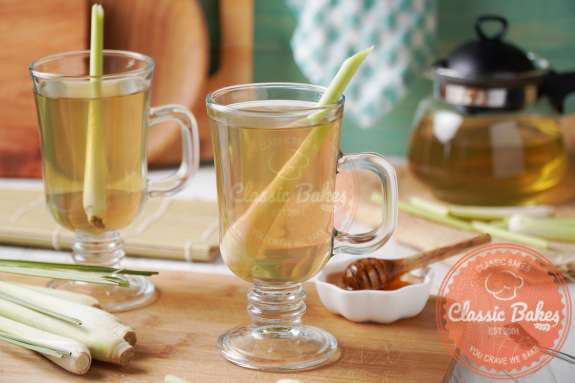 2 glasses of Lemongrass Tea