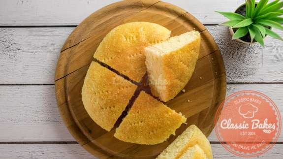 Overview of Trinidad Coconut Bake cut into 4 slices