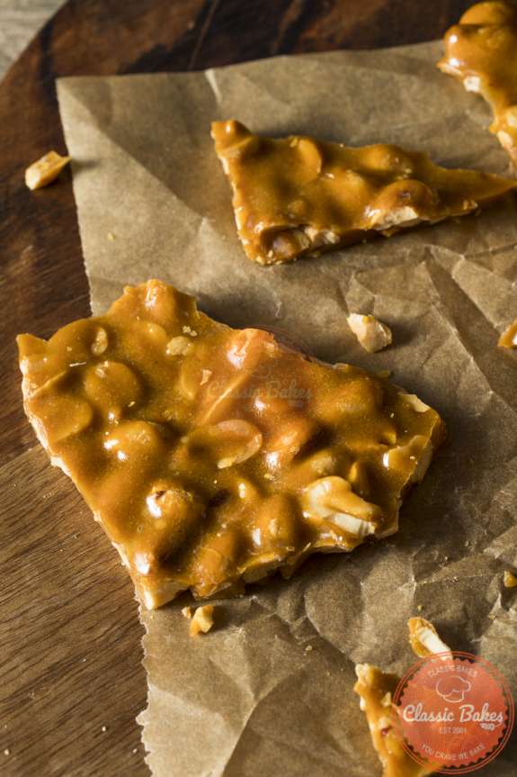 Front View of Microwave Peanut Brittle
