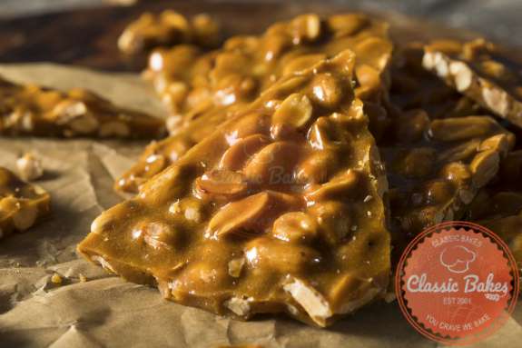 Closed up shot Microwave Peanut Brittle
