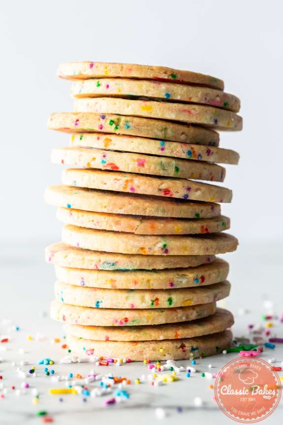 Closed up shot of Sprinkle Sugar Cookies
