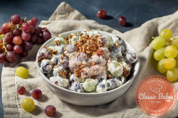 Front View of Grape Salad