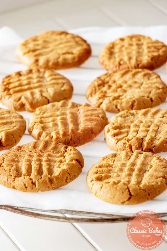 Front View of Vegan Peanut Butter Cookies