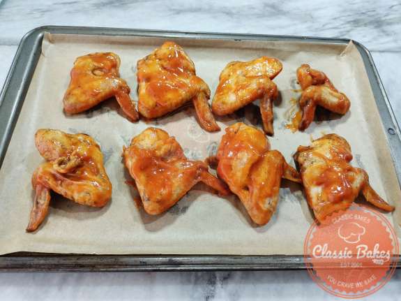 Barbecue Chicken in the baking sheet