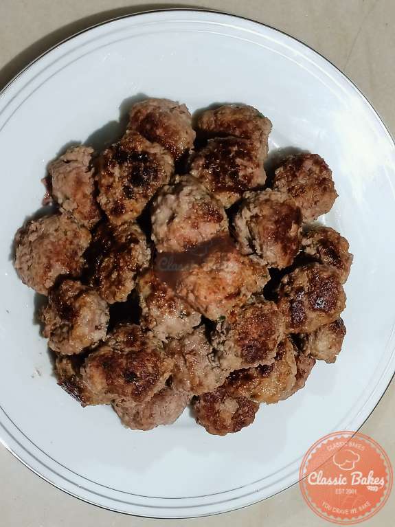 Fried Swedish Meatballs in a plate