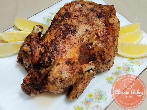 Front View of Instant Pot Cornish Hen