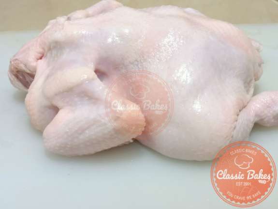 Prepare chicken for Lemon & rosemary stupping