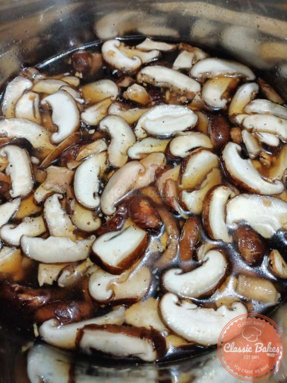 Sautéing  mushrooms