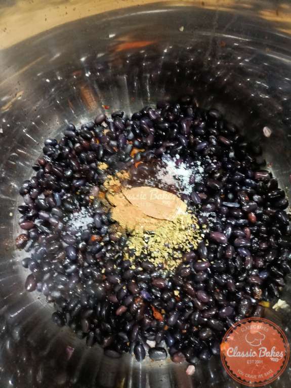 Adding black beans