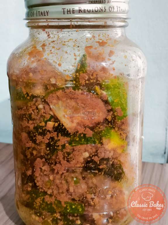 Prepare pickled lime for the curing period
