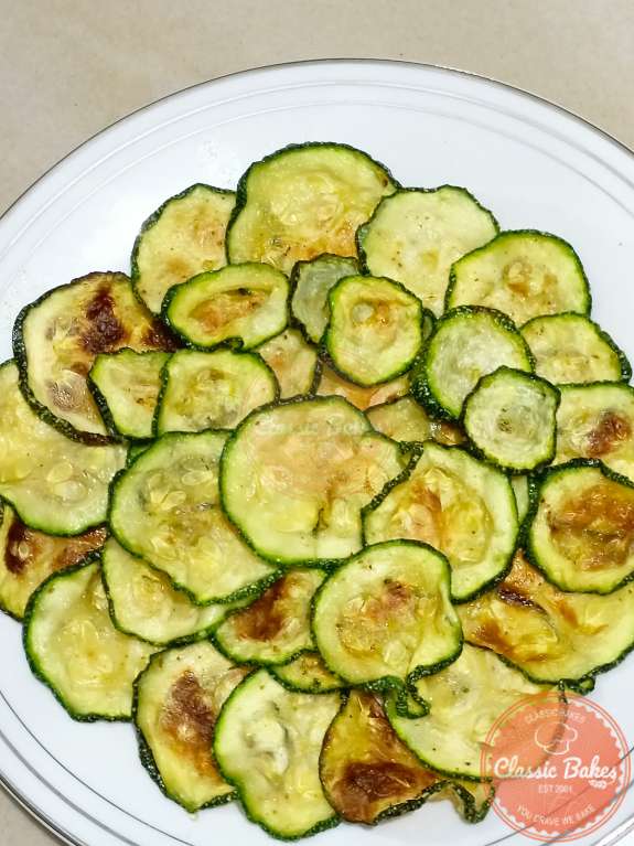 Serving the Zucchini chips