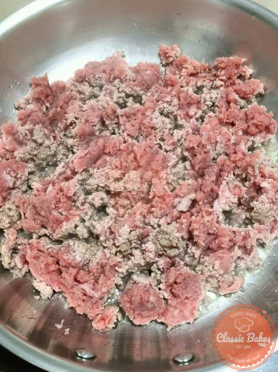 Adding ground beef 