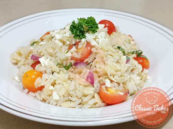Front shot Orzo Rice