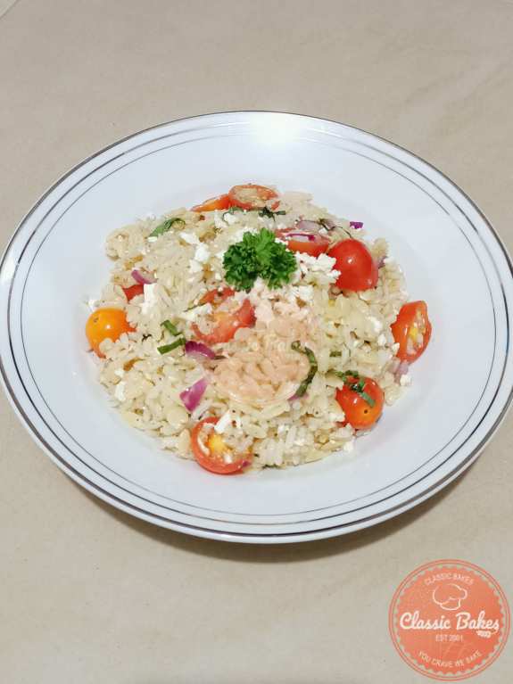 Top View Orzo Rice