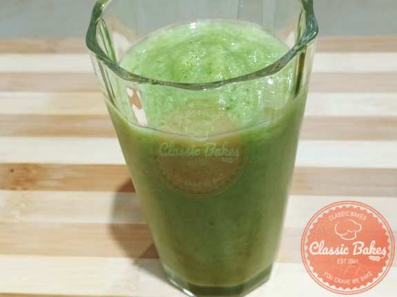 Close up view of Green Apple Smoothie
