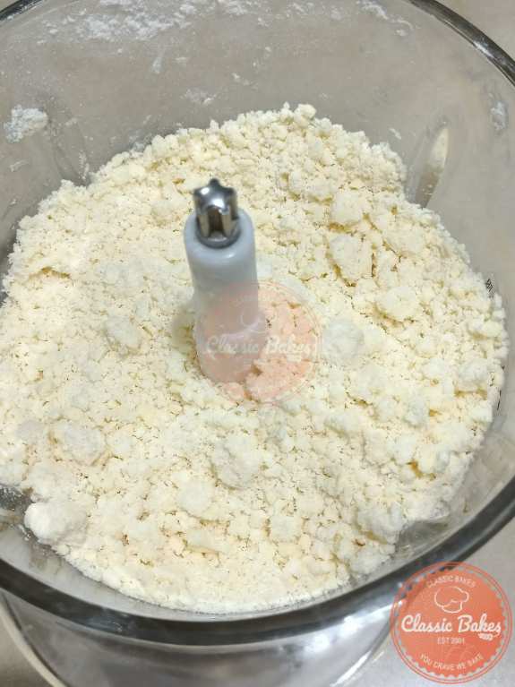 Adding butter to the dry ingredients
