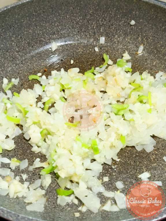 Adding jalapenos and garlic