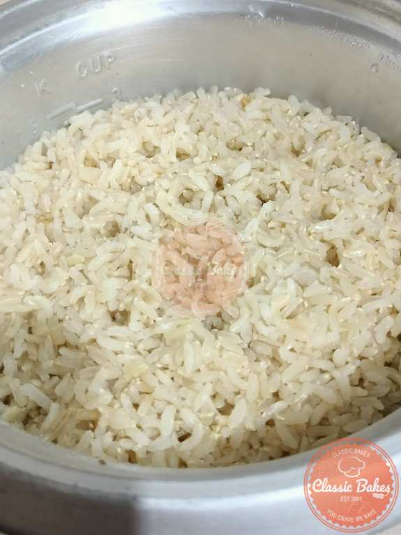 Prepare brown rice