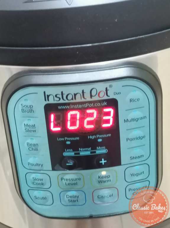 Cooling down the instant pot