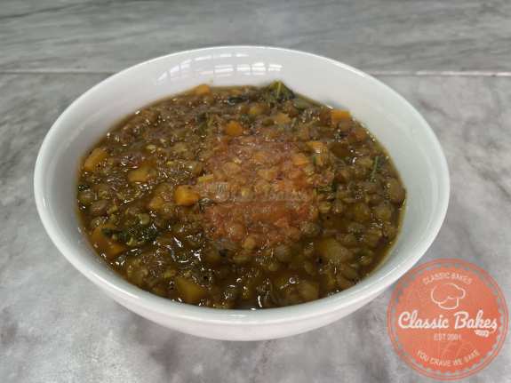 Close up view of Lentil Stew