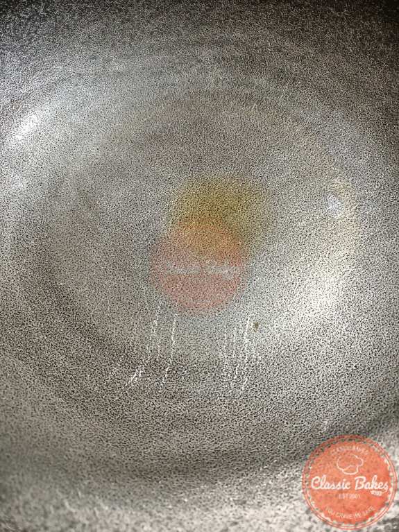 Prepare frying pan