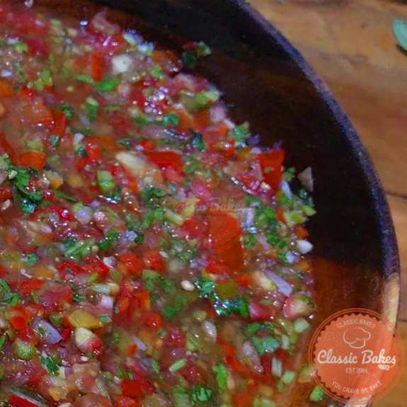 The salsa should be pulsed until it reaches the required consistency.