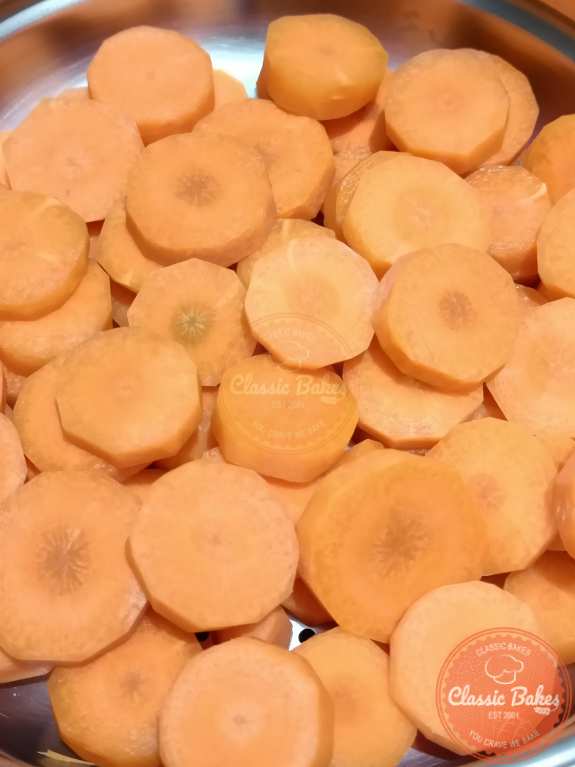 Steaming carrots