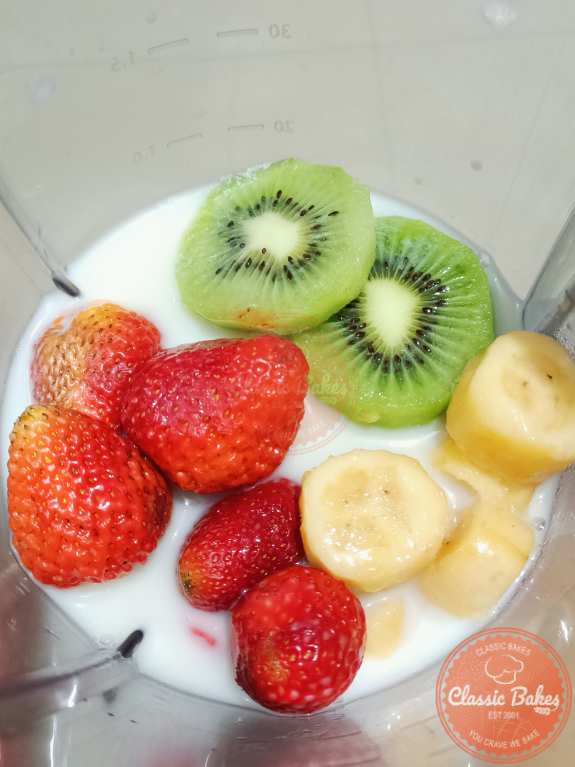 Prepare fruits for blending
