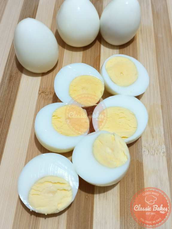 Separating the egg yolk from the egg white