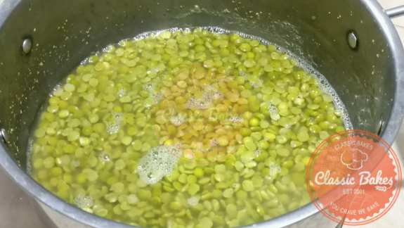 Cooking the lentils