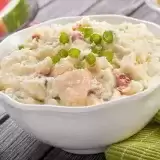 Close up shot of Potato Salad in a bowl
