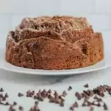 Front shot of Chocolate Chip Bundt Cake 