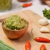 Green Seasoning in a small bowl