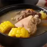 Close up of delicious Sancocho soup