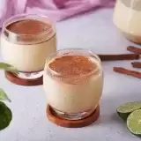 2 glasses of Haitian Kremas/Cremas with cinnamon on top