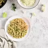 Top View of Keto Cauliflower Rice