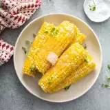 Front View of Microwave Corn on the Cob