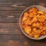 Front View of Air Fryer Sweet Potato Chips