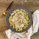 Overview of Crack Chicken Instant Pot on pasta