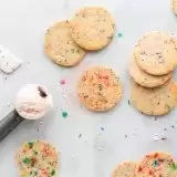 Front View of Sprinkle Sugar Cookies