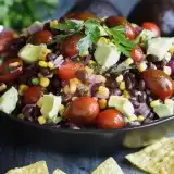 Front View of Black Bean Salsa 